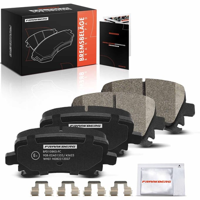 Frankberg 4x Remblokken Achteras voor VW