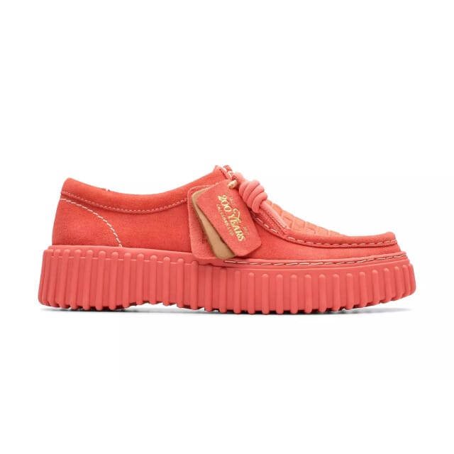 Clarks Torhill Bee - dames veterschoen - Rood - maat 38 (EU) 5 (UK)