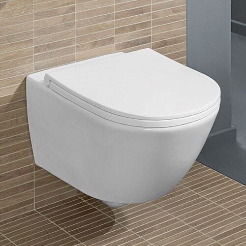 Villeroy & Boch Universo Wandcloset - Pack - 56cm - twistflush - diepspoel - zitting - ceramic+ - wit