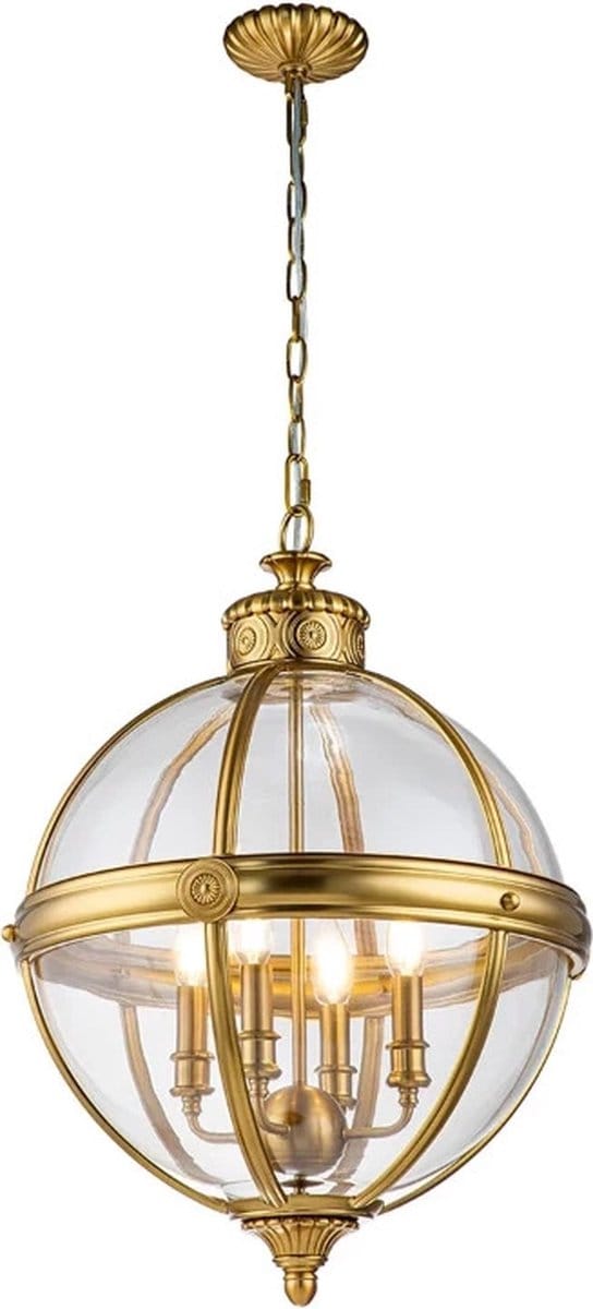 Feiss LED Kroonluchter | 4X E14 Max 60W | Dimbaar | Burnished Brass