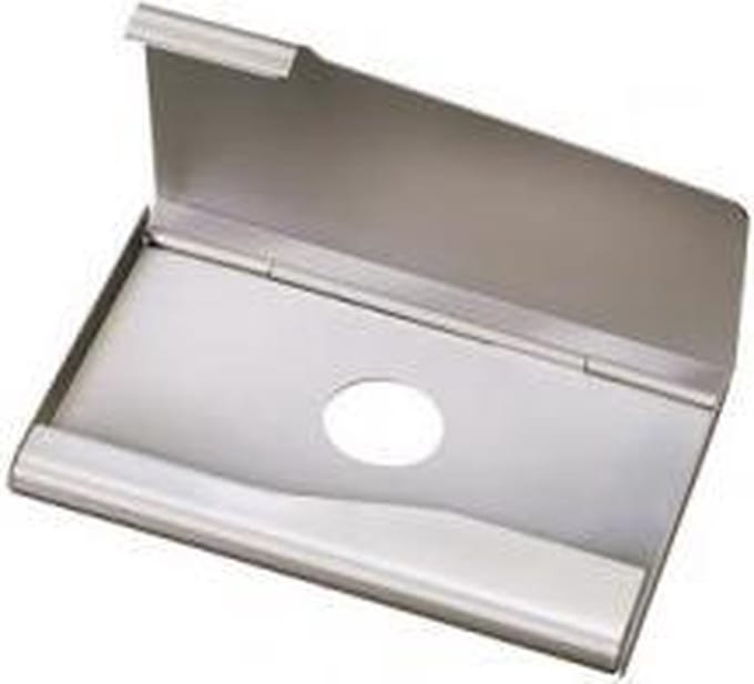 Aluminium visitekaarthouder