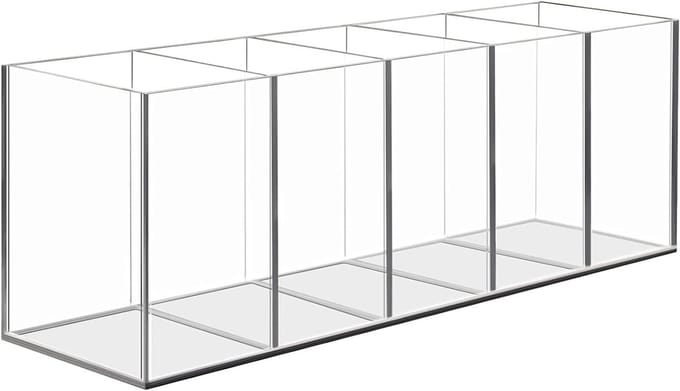 Acryl Pen Houder Met 5 Compartimenten - Desk Organizer Voor Briefpapier En Make-up