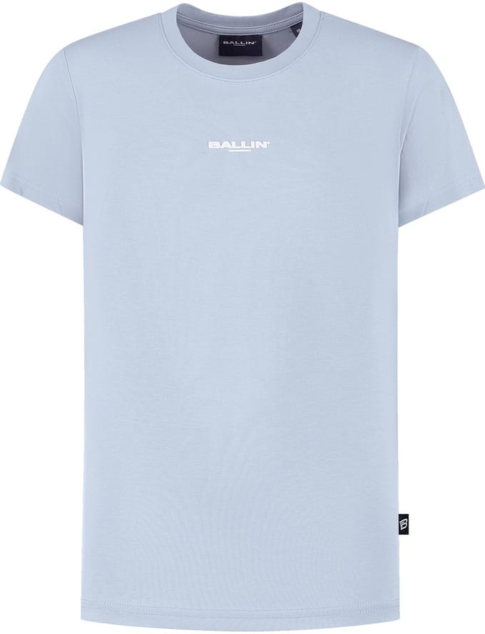Ballin Amsterdam - Jongens Regular fit T-shirts Crewneck SS - Blue Grey - Maat 8