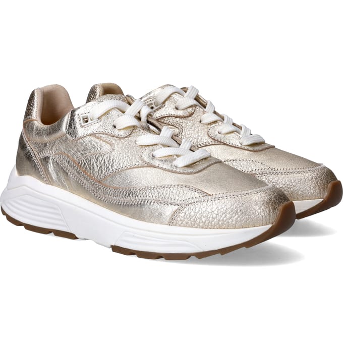 Xsensible Liberty Sneakers - Leer - Dames - Goudkleurig - Maat 41