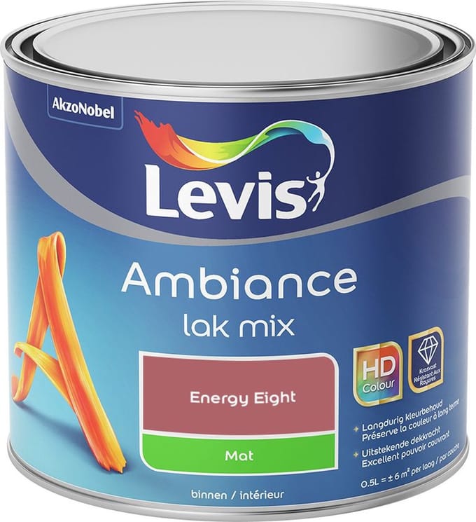 Levis - Ambiance Lak Mat Mix - Energy Eight - Mengverf - 0,5 L