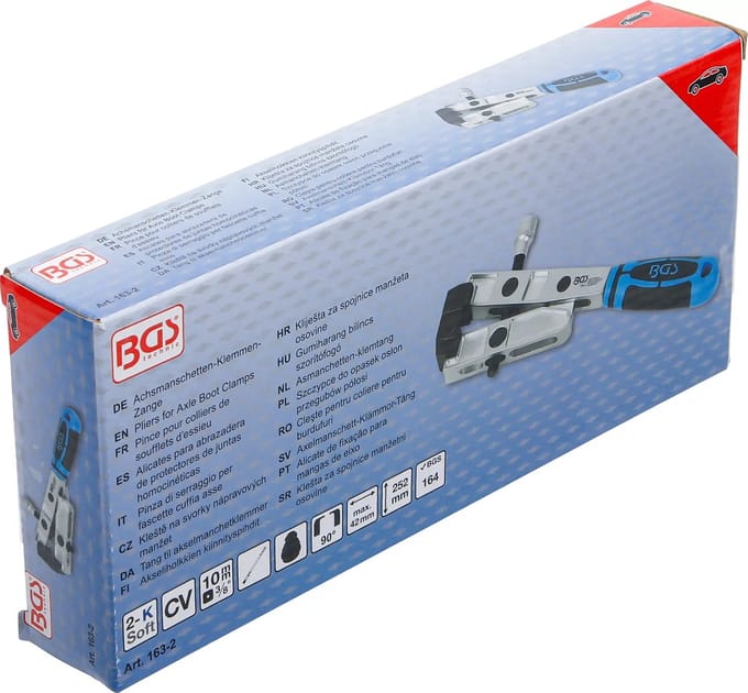 BGS Aandrijfashoes klemgereedschap draaimomentbediend 90° gebogen - 163-2
