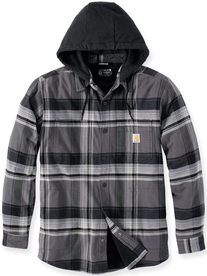 Carhartt Rugged Flex Flannel Hooded Overhemd -