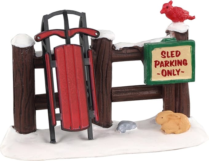 Lemax - Sled Parking Only - Kersthuisjes & Kerstdorpen