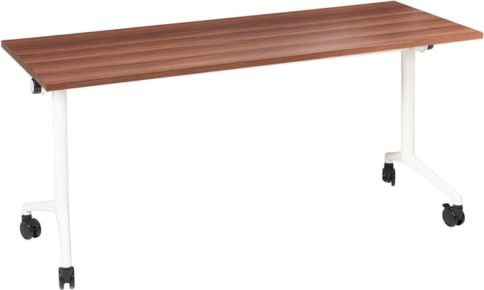 CAVI - Bureau inklapbaar - Donkerbruin/Wit - 160 x 60 cm - MFC