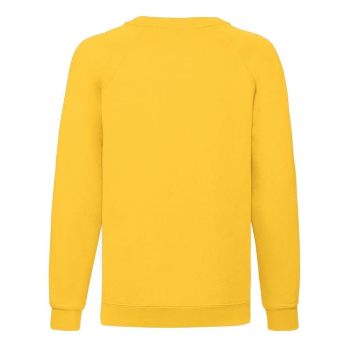 Fruit of the Loom Klassiek Raglan Sweatshirt voor kinderen/Kinderen (Zonnebloem)