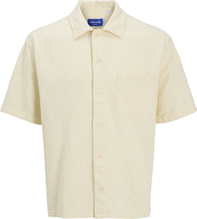 JACK&JONES - JORTAVIRA TEXTURE SHIRT SS LN - Heren - Overhemden