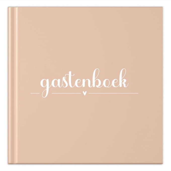 Fyllbooks - Gastenboek Invulboek - Universeel - Peach - 64 Pagina's
