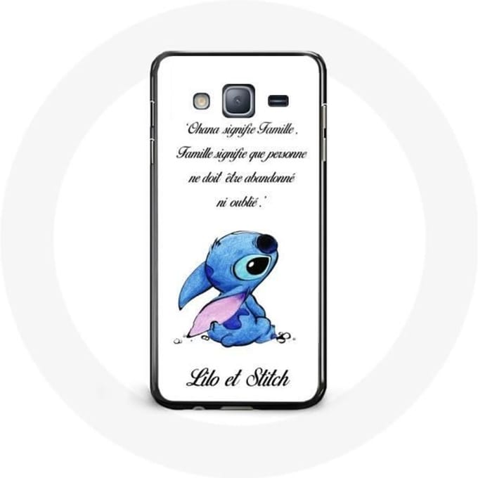 Coque - Lilo et Stitch - Samsung Galaxy J3 2016 - Souple - Blanc - Protection blanc