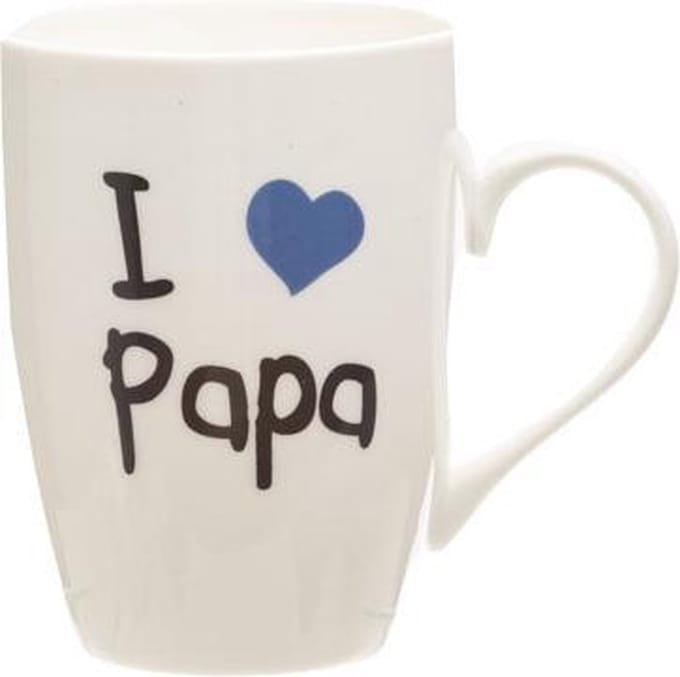 Beker 'i love papa' 360ml d8,3xh10,5cm