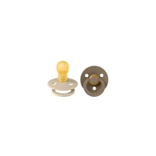 BiBS - Colour Pacifier - Stage 2 Fopspeen - 6+ maanden - 2 stuks - Ivory / Dark oak