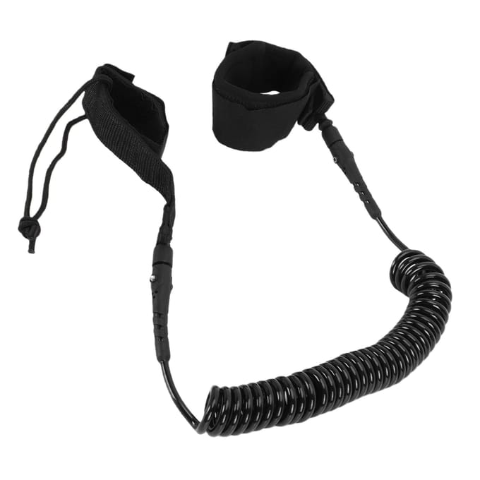 Laisse de cheville pour planche de surf TPU Nylon 9.8FT Enroulée Leash pour Stand Up Paddle Board Corde de jambe pour Shortboard Longboard