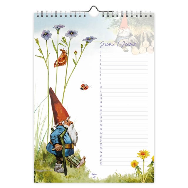 Rien Poortvliet kabouter verjaardagskalender - A4