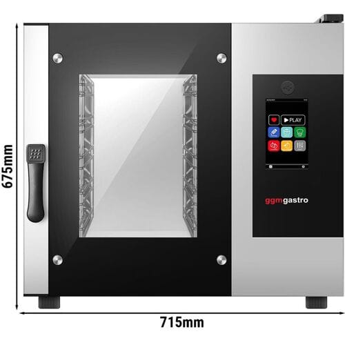 GGM Gastro Kombidämpfer - Touch - 5x GN 1/1 - inkl. Waschsystem & Temperaturfühler