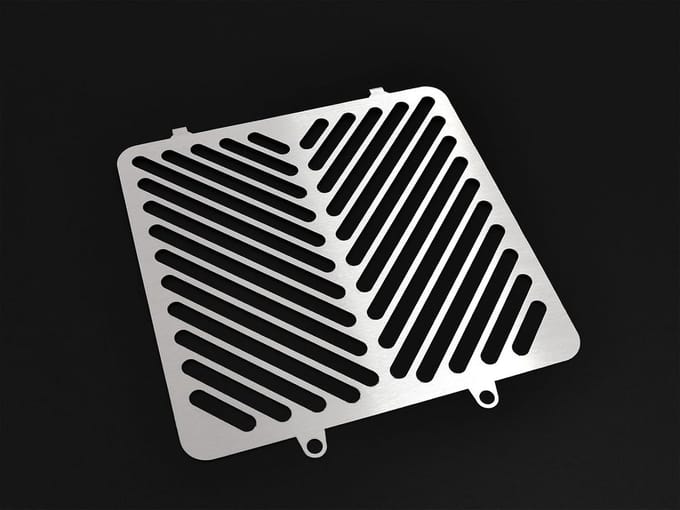 Radiatorafdekking Zilver - Bescherming voor Motorfiets Radiator