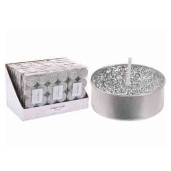 Kersttheelicht - 8 stuks - Zilver