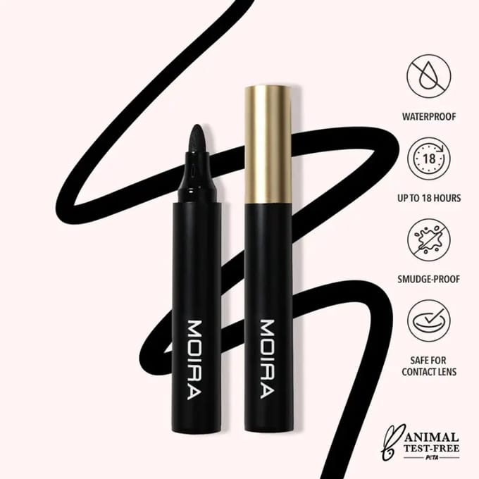 Moira | Waterproof Jumbo Marker Liquid Liner 001 Black