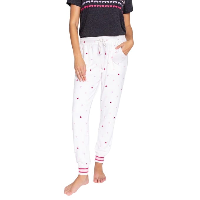 PJ Salvage Dames/Dames Heart Comfort Pyjamabroek (Gebroken wit)