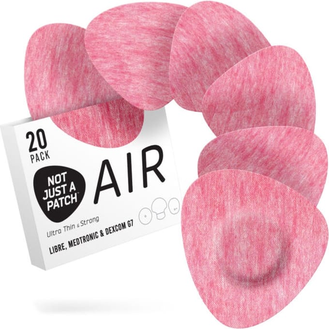 Not Just a Patch - Air - Pink sensor patches - sensorpleisters - Pleister voor Freestyle Libre, Medtronic & Dexcom