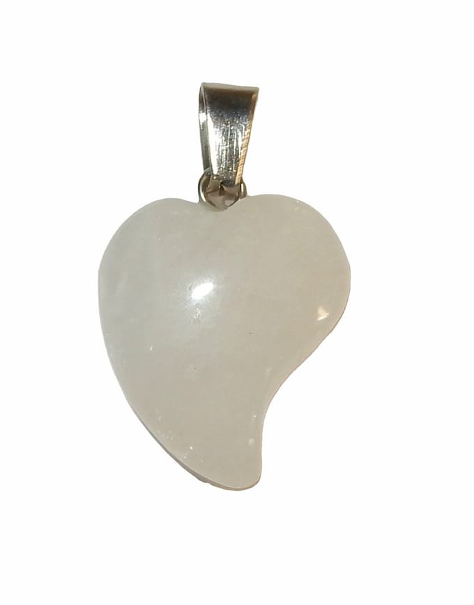 Wit Agaat Hartje Hanger