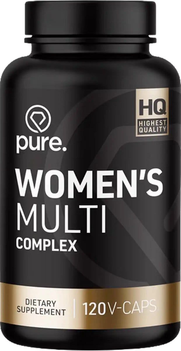Pure. Women’s Multi Complex – Complete Multivitamine - IJzer, Methylfolaat, Vitamine D3 & Co-Enzym Q10 – 60 capsules