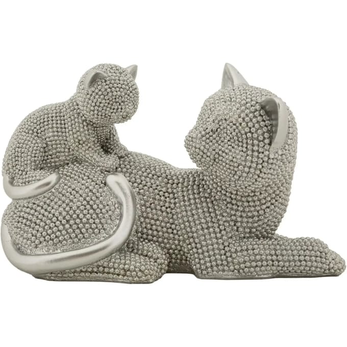 Decoratief object Mauro Ferretti Gatto Sparky Con Cucciolo