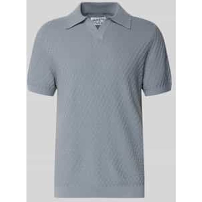 Poloshirt met polokraag en V-hals