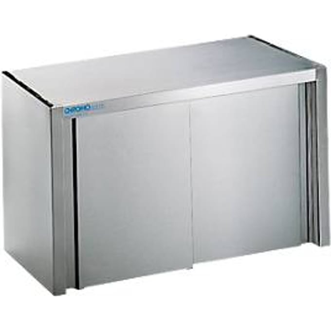 Hangkast, rvs, met schuifdeuren, B 1000 mm