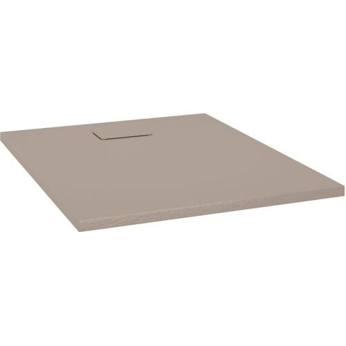 vidaXL - Douchebak - 100x80 - cm - SMC - bruin