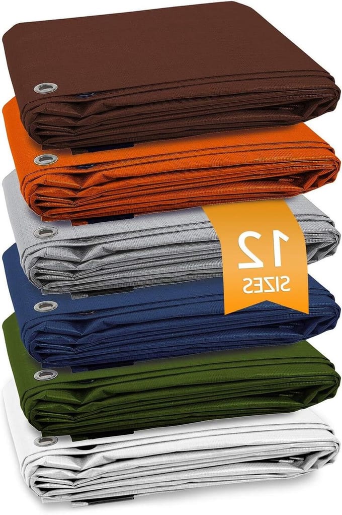 Waterproof Tarpaulin - Afdekzeil Huis - Bescherming Buiten - Scheurvast UV-Gestabiliseerd - 2x3 m - Wit