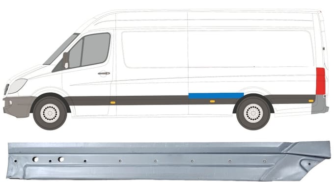 Reparatiepaneel achterspatbord voor Volkswagen Crafter 2005-2017 / Links
