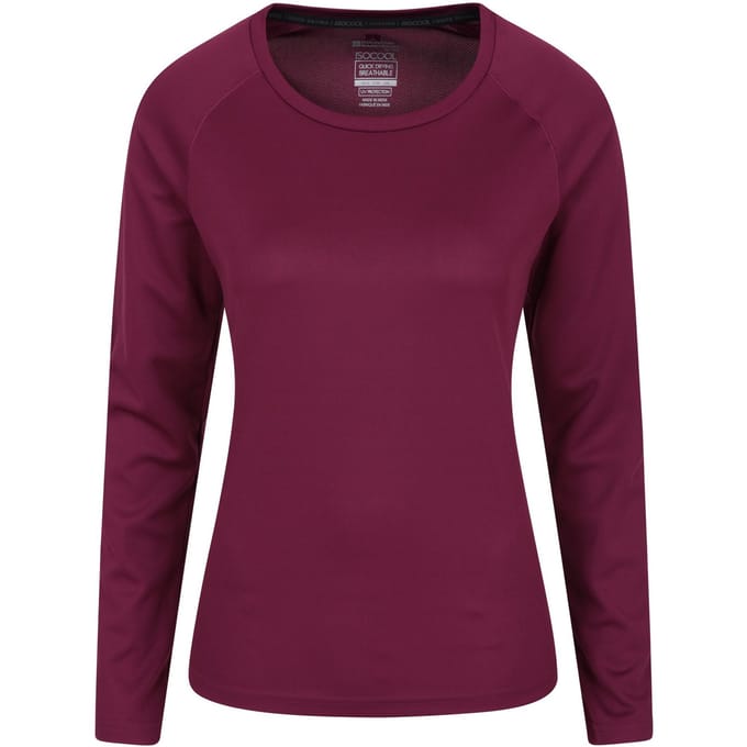 Mountain Warehouse Dames/Dames Endurance Top met lange mouwen (Roze)