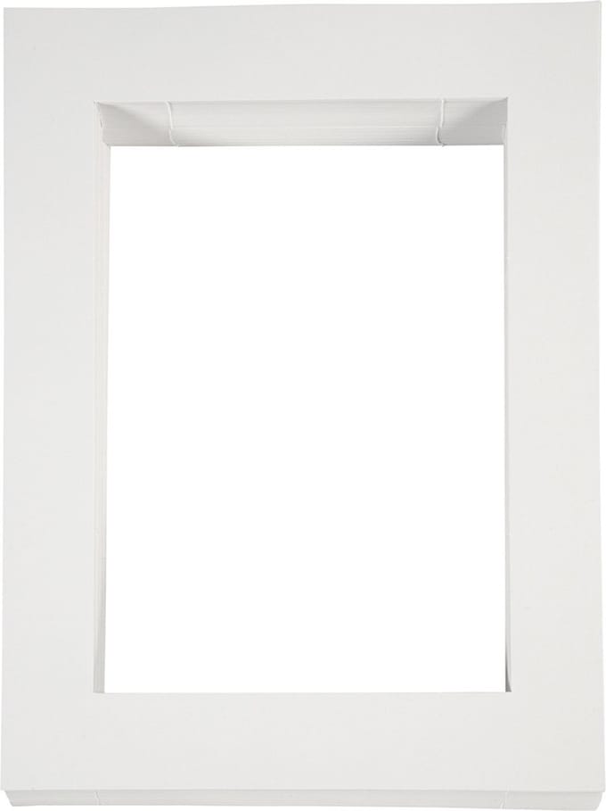 Passepartout lijsten, A4, afm 28,5x37 cm, 500 gr, wit, 100 stuk/ 1 doos