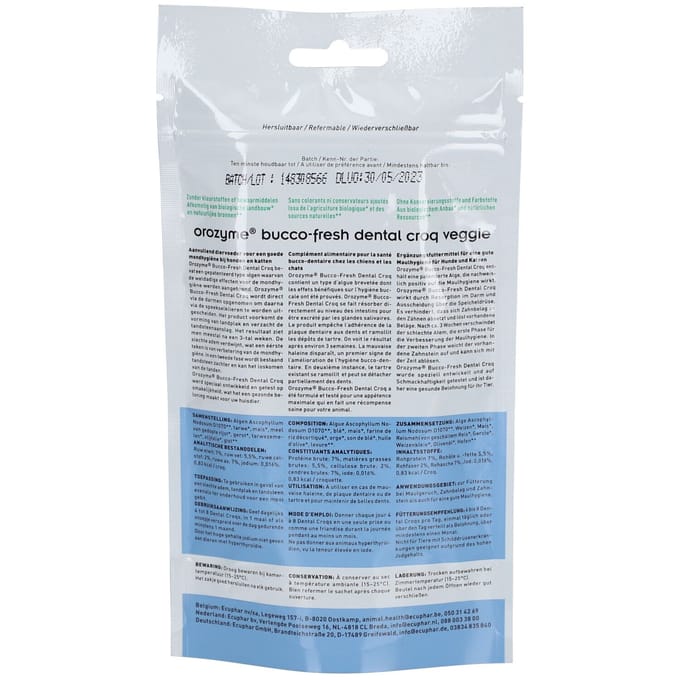 Orozyme Bucco-Fresh Dental Croq Klein 60 gr.