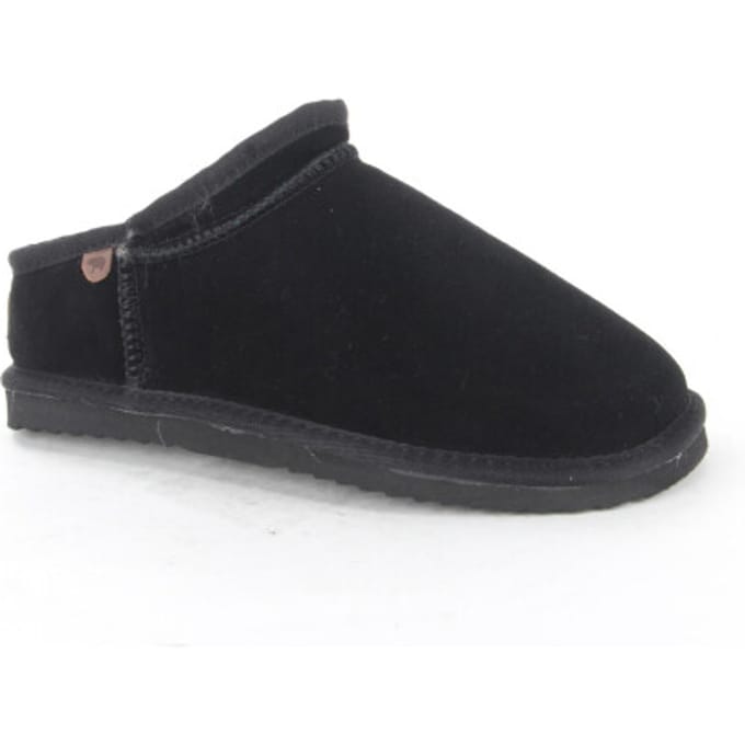 Warmbat Conner black heren pantoffel (gesloten hiel)
