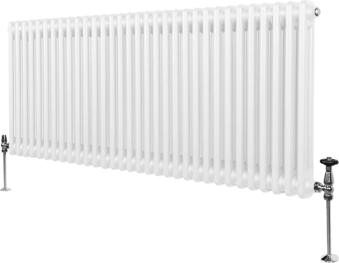 Traditionele 2 kolom radiator - wit - 600x1462mm - 15 jaar garantie