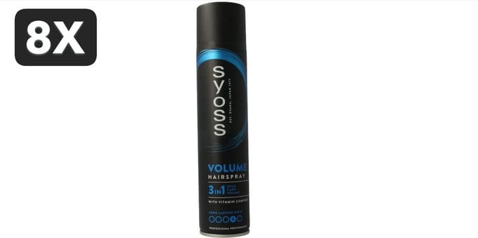 8 x Syoss Volume Haarspray - 300 ml