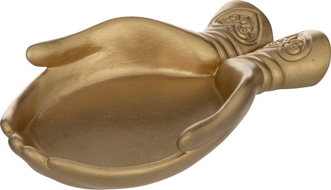 Atmosphera Main Schaaltje Handen 22x14x4cm - Goudkleurig
