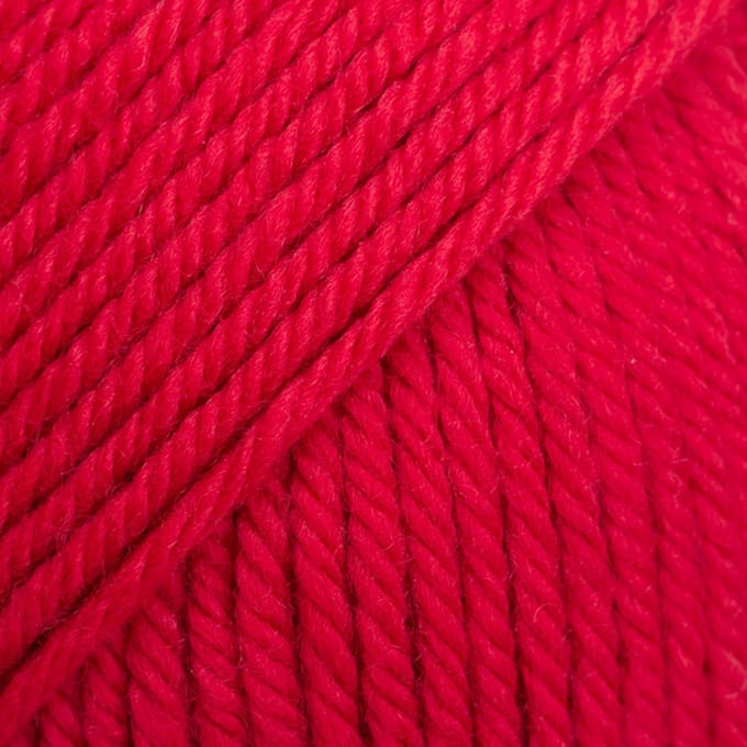 DROPS Daisy Uni Colour - 21 karmijnrood - Merino Garen