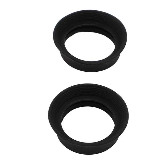 2 stuks Scope Oculair Oculair Opvouwbare Zachte Rubberen Oculairkap voor 28 tot 32mm Microscoop Monoculair black