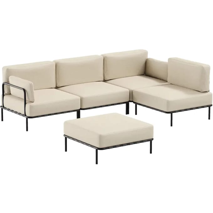 3-zits bank + enkel en poef module Sit Sit Salve