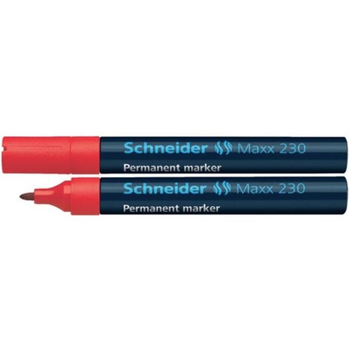 Schneider permanent marker - Maxx 230 - ronde punt - rood - S-123002