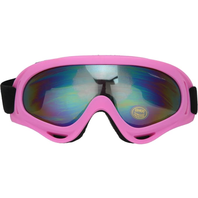 Lunettes de ski pour enfants, garçons et filles, verres antibuée à double couche, unisexes blanc