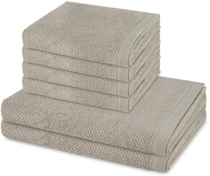 Möve Sonstiges 4 X handdoek 2 X douchehanddoek - in set 6 pack Bliss