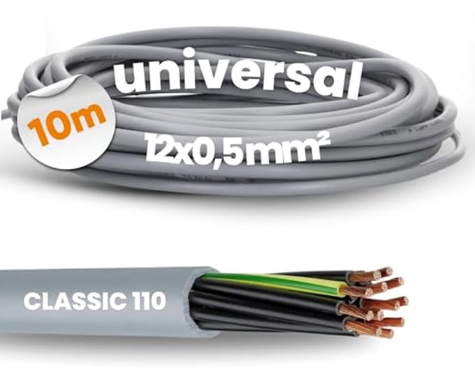 PVC Besturingskabel 12 Aderig - 10 Meter - Geschikt voor Diverse Toepassingen