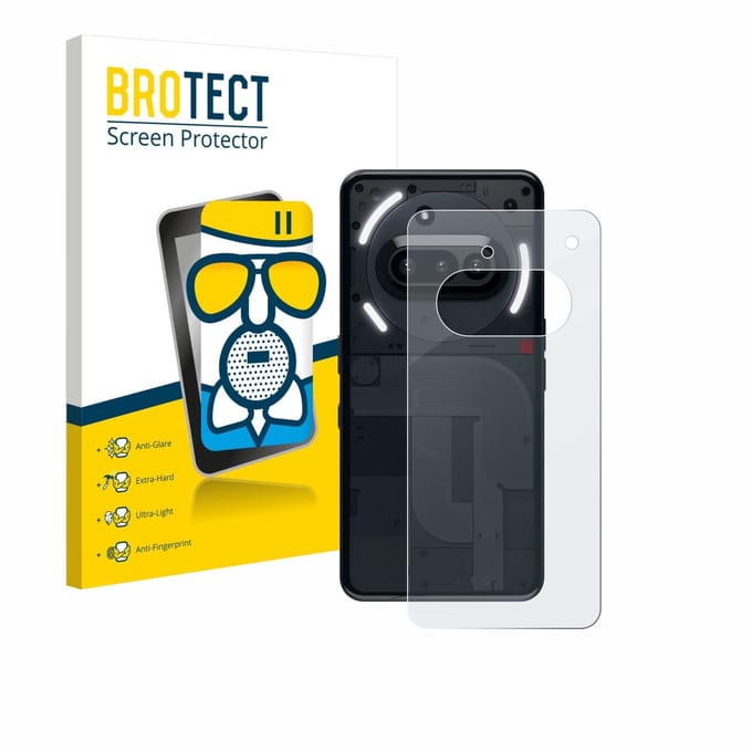 BROTECT - Screenprotector voor Nothing Phone (3a) (Achterkant) - Folie Beschermfolie Beschermglas matte